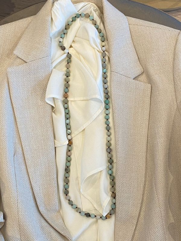 Amasonitt collier 126 cm